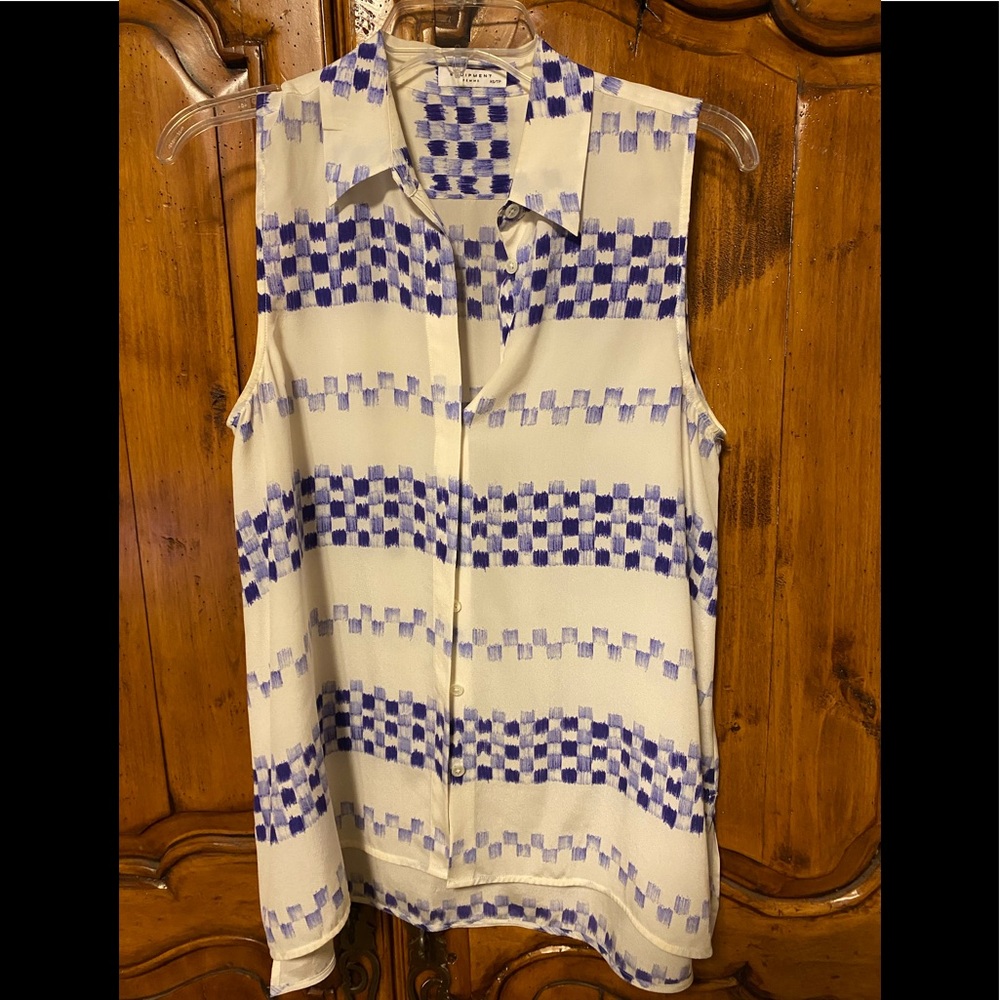Equipment short sleeve blouse